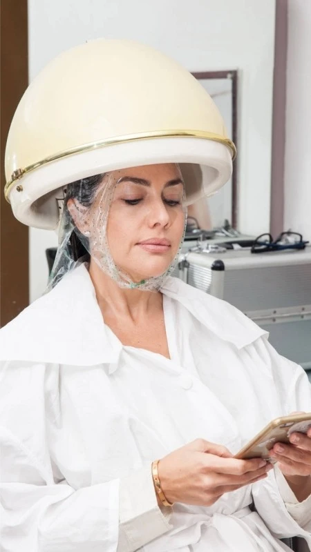 Máquina vapor de ozonio para cabelo